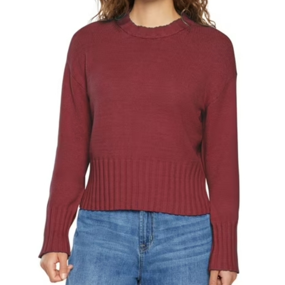 NWT Gap Sweater Knit Cotton Nylon Blend XL Stretch Super Soft Crewneck
